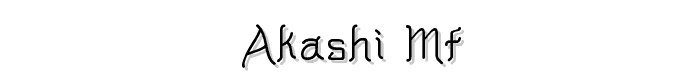 Akashi MF font